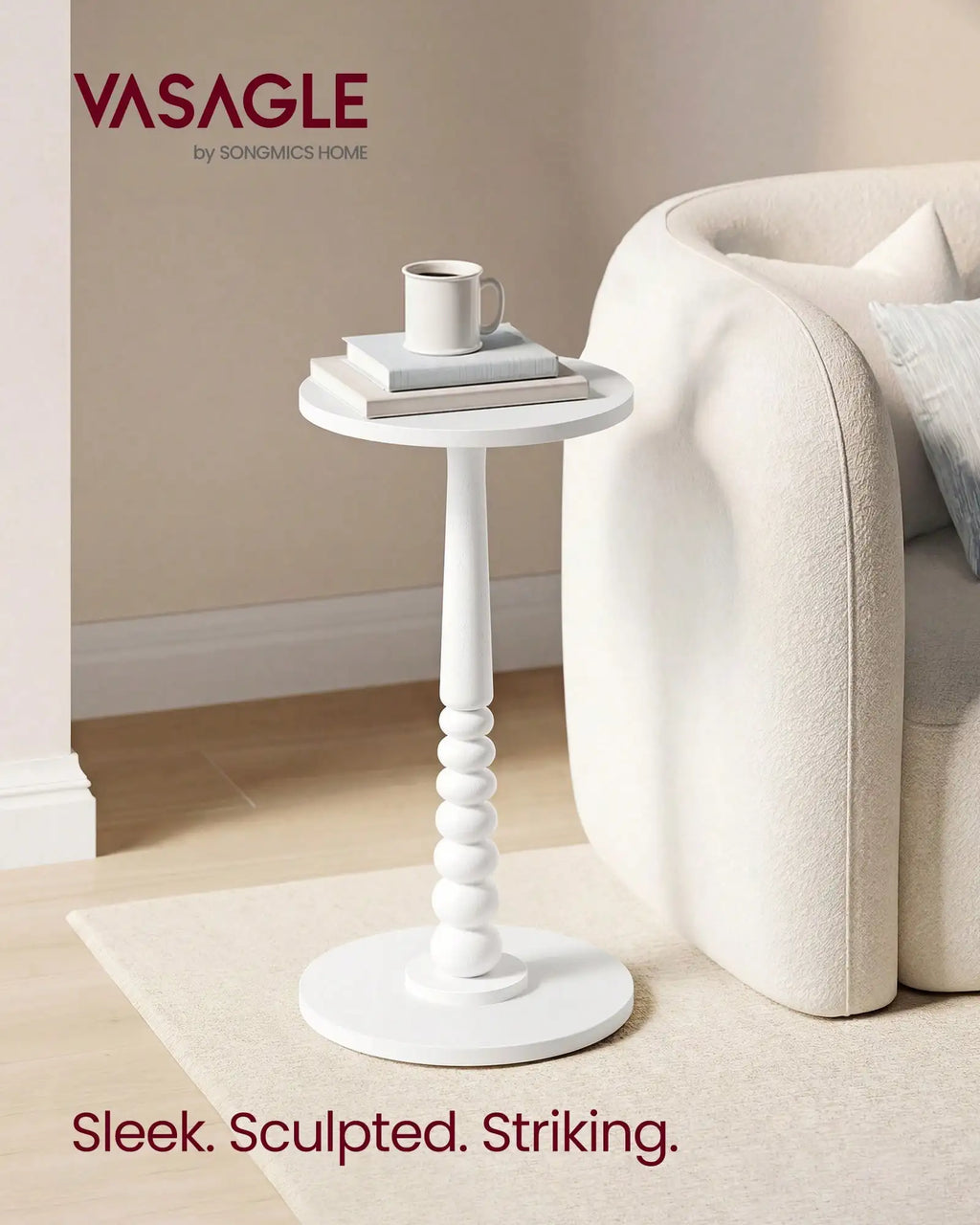 Round Wood Side Table