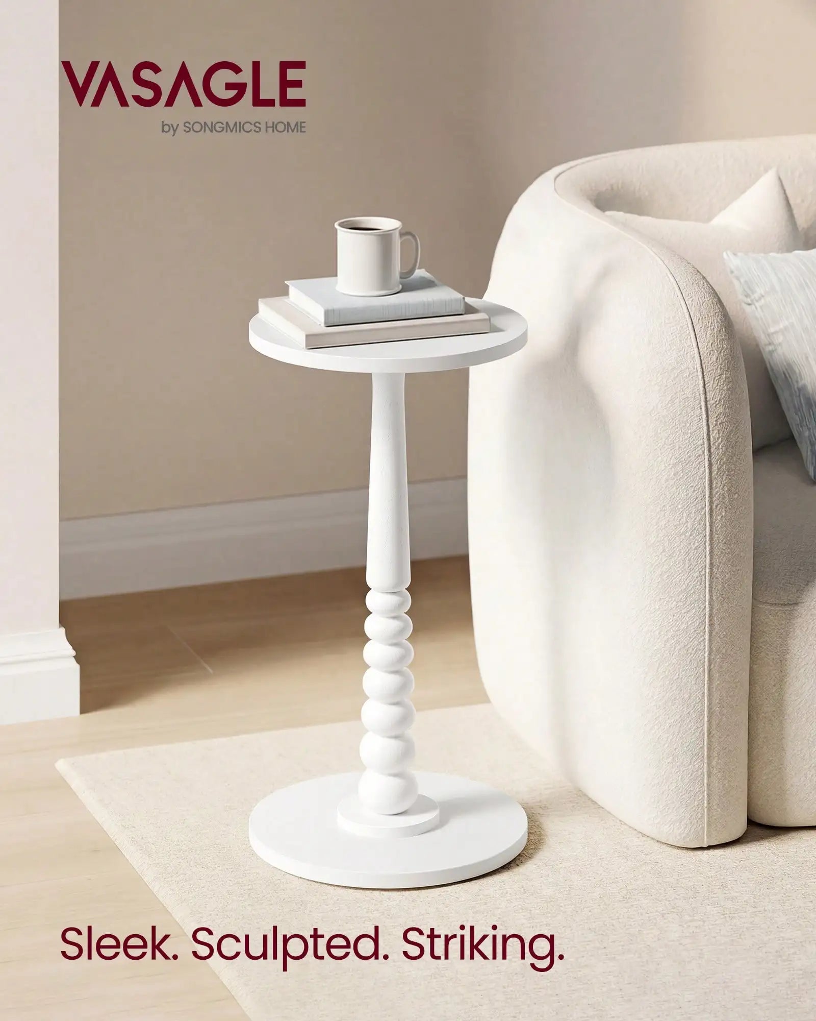 Round Wood Side Table