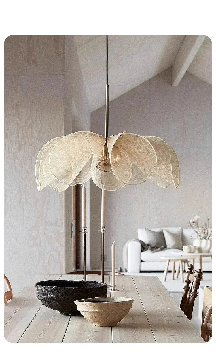 Wabi-Sabi Fabric Pendant Chandelier