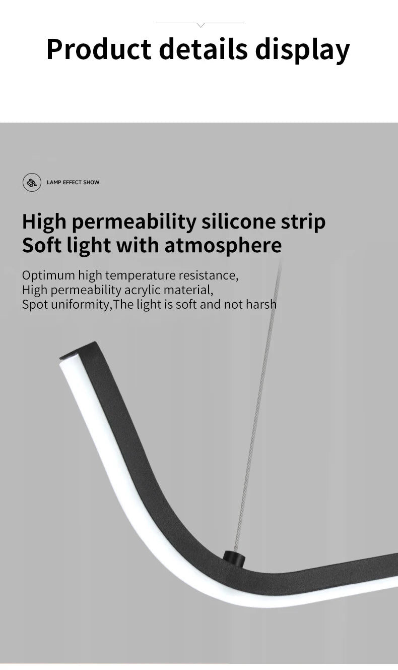 Nordic Linear Pendant Light
