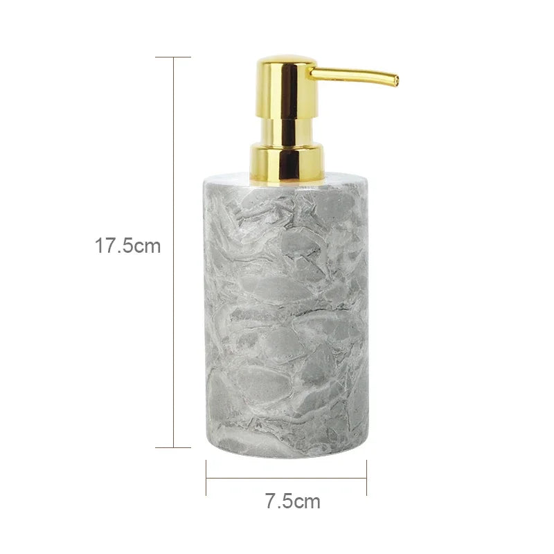 Marble Bathroom Accessory Set