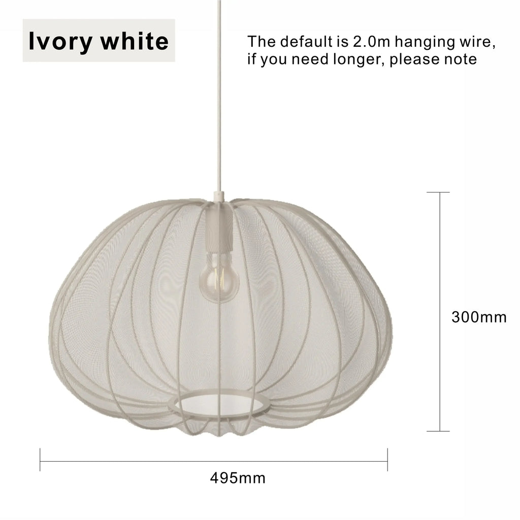Wabi-Sabi Fabric Pendant Lamp