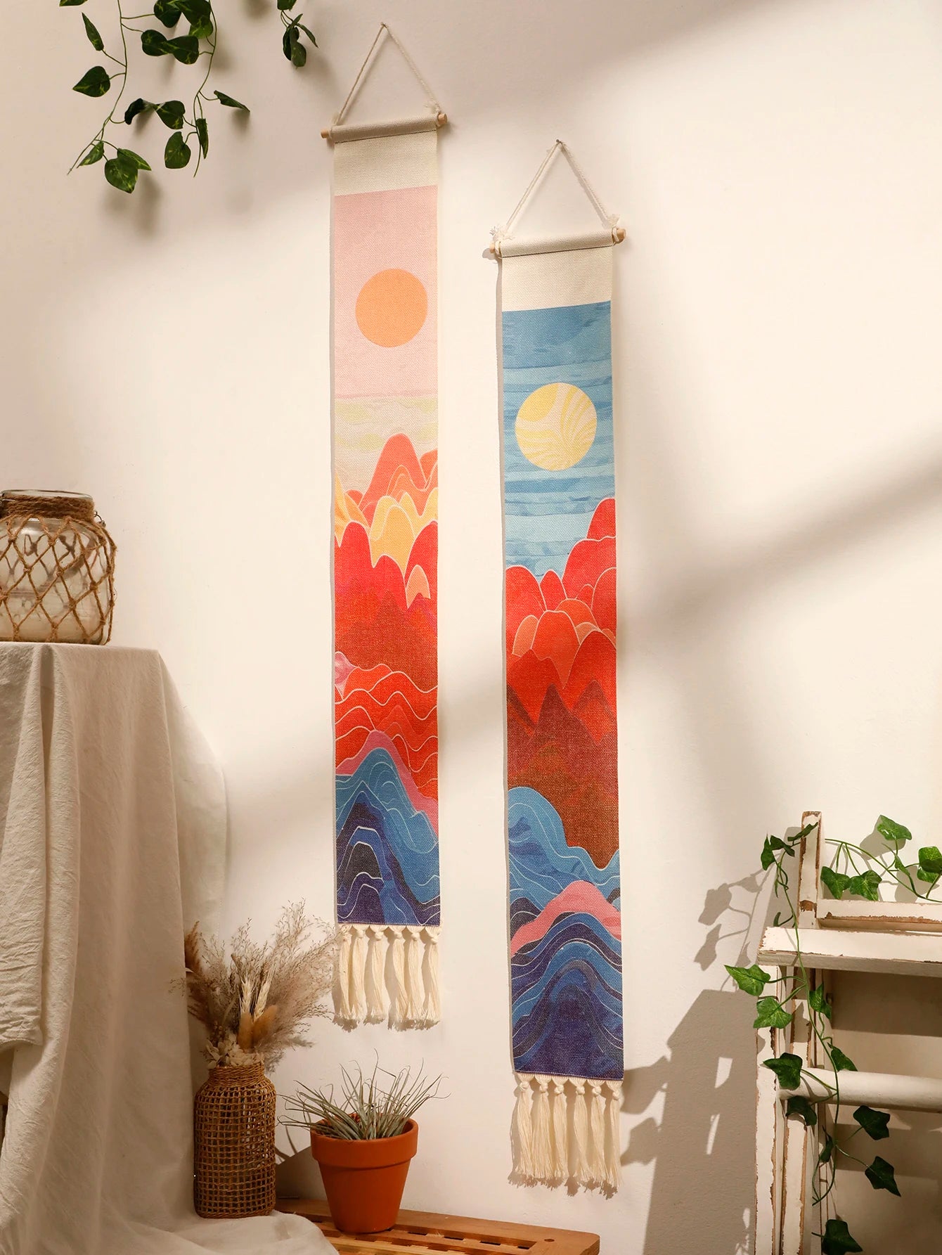 Sunset Macrame Tapestry