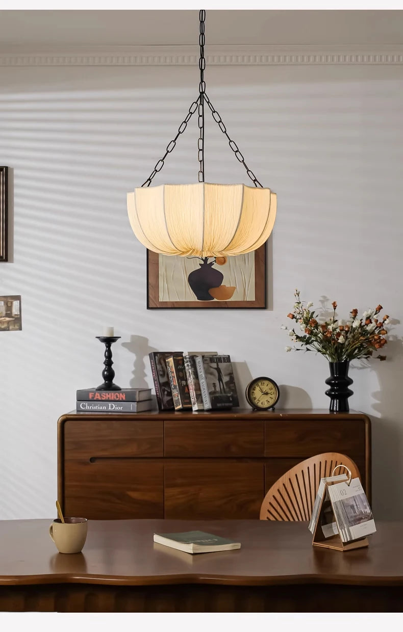 Wabi-Sabi Fabric Pendant Chandelier