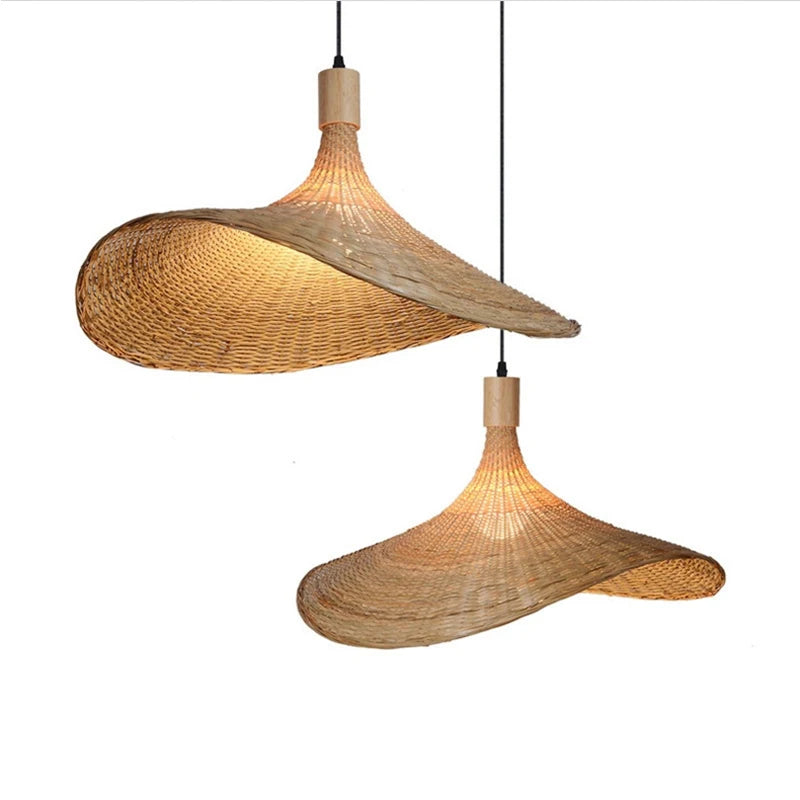 Retro Rattan Pendant Chandelier