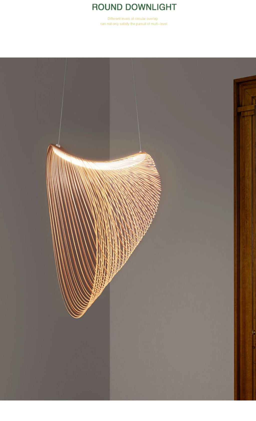 Wabi-Sabi Wood Pendant Lamp