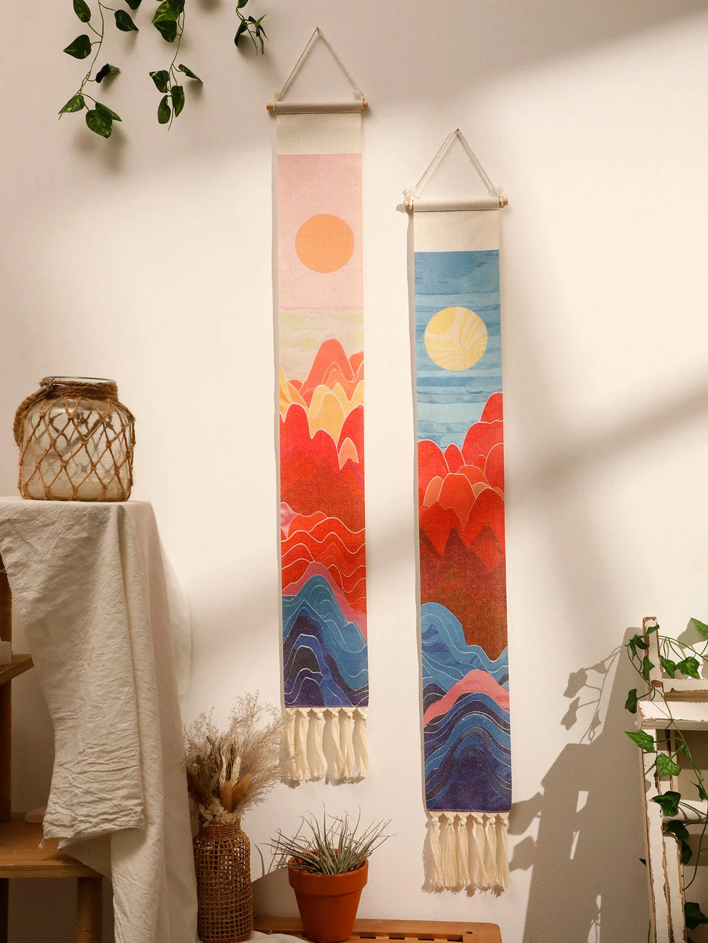 Sunset Macrame Tapestry