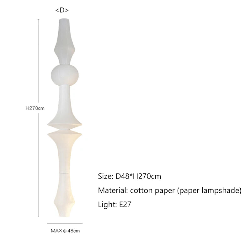 Wabi-Sabi Paper Pendant Chandelier