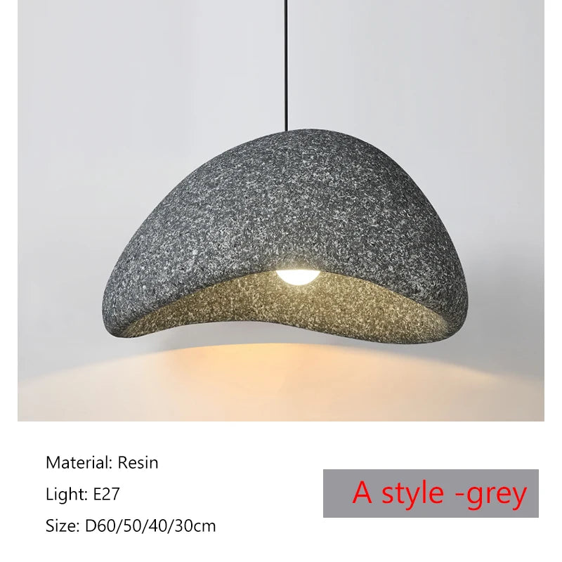 Wabi-Sabi Stone Pendant Chandelier