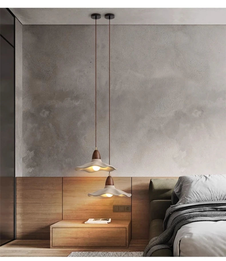 Wabi-Sabi Wood Pendant Chandelier