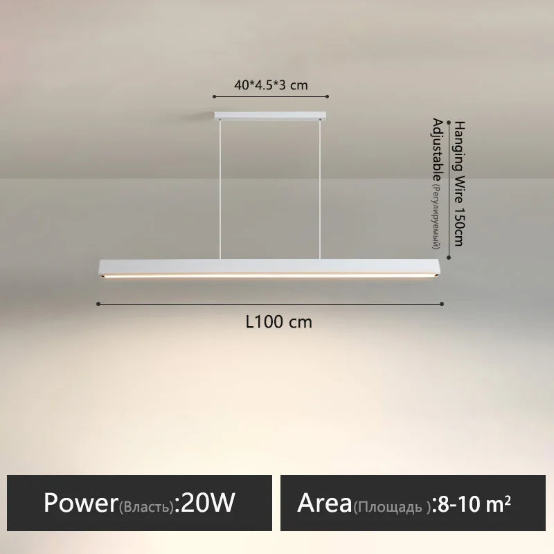 Modern Acrylic Linear Pendant Light