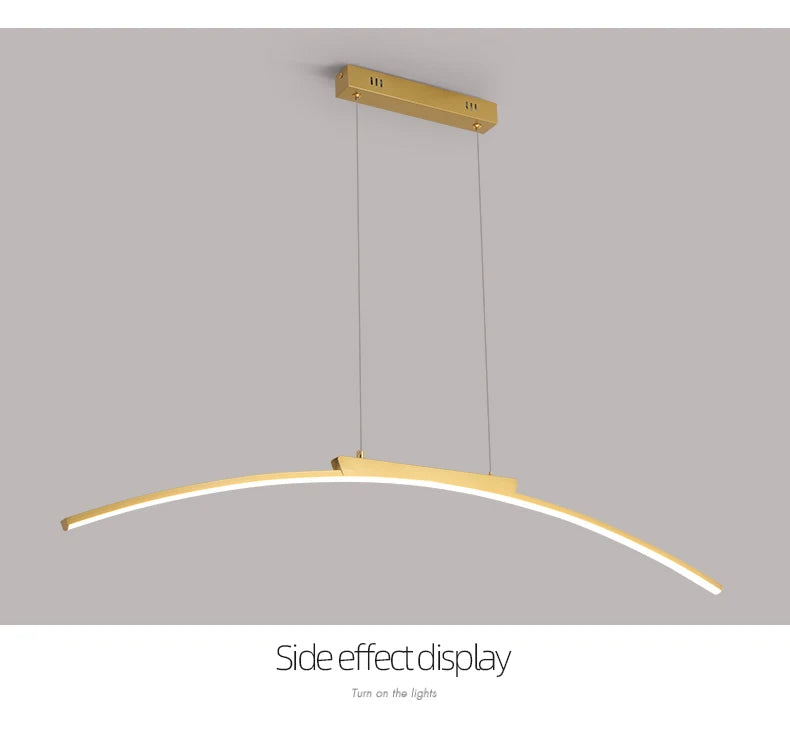 Contemporary Arc Pendant Lamp