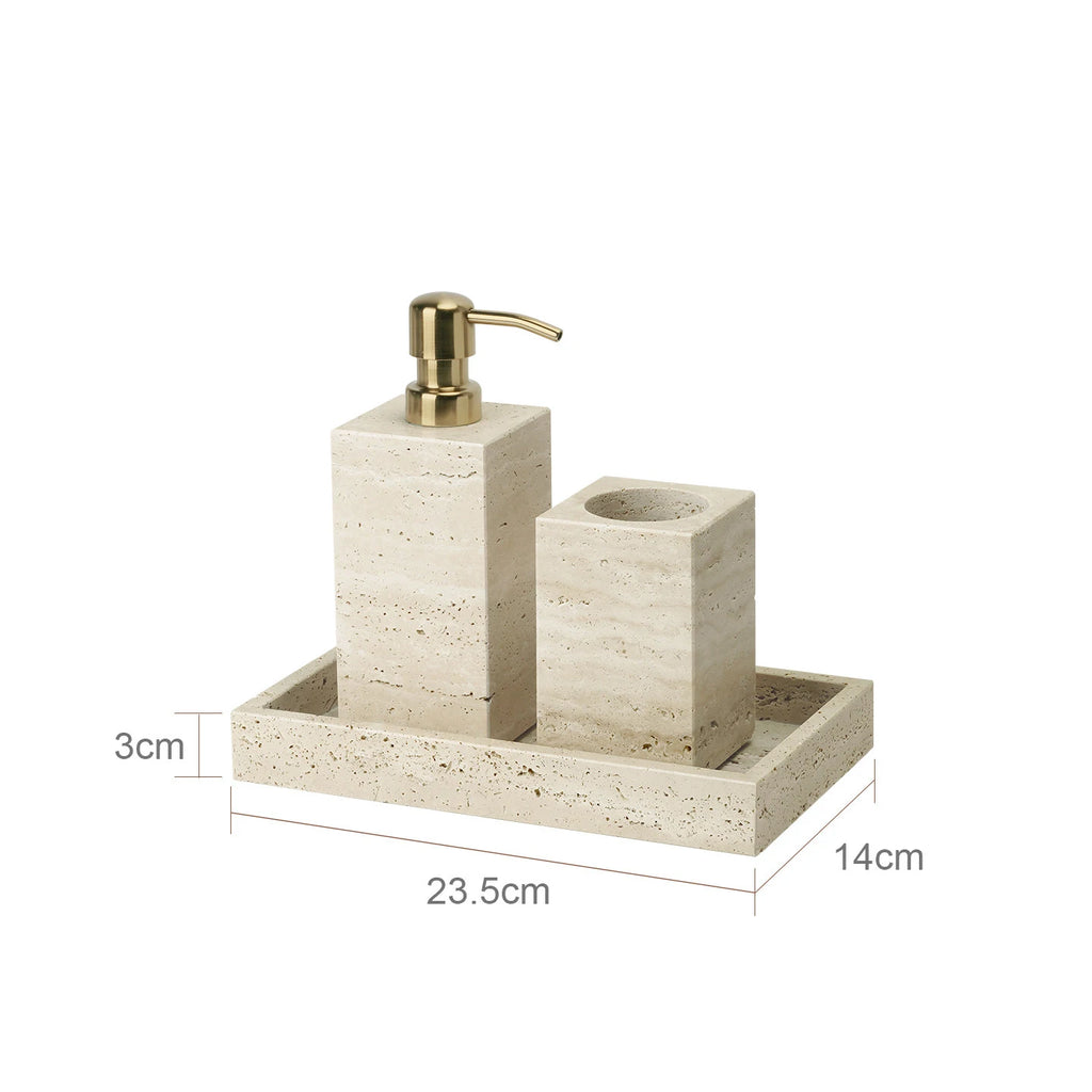 Travertine Bathroom Set