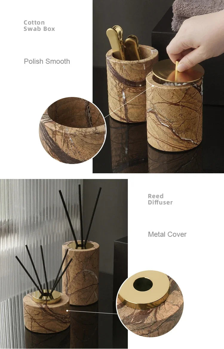 Rainforest Brown Marble Set