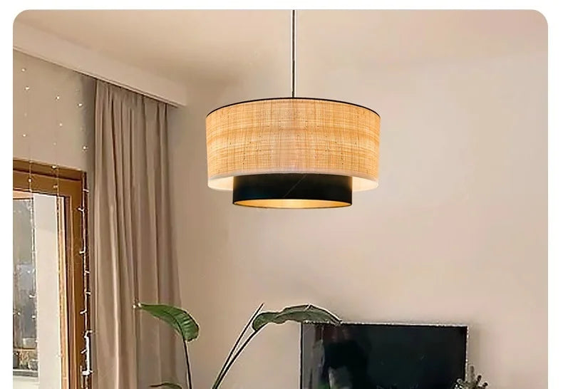 Wabi-Sabi Fabric Pendant Chandelier