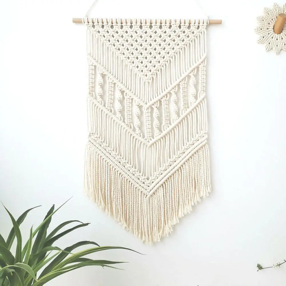 Boho Geometric Macrame Wall Hanging