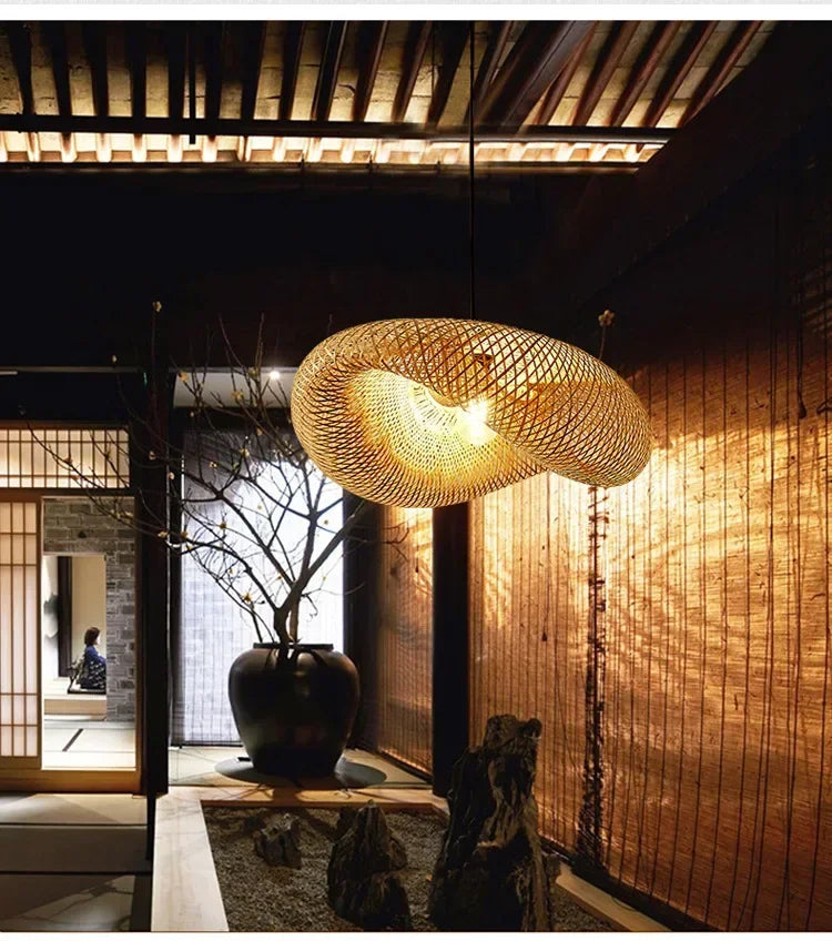 Rattan Pendant Chandelier