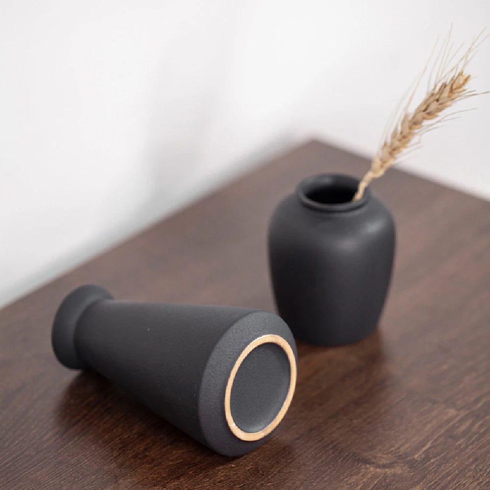 Matte Frosted Ceramic Bud Vase