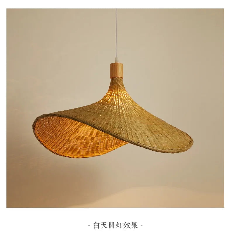 Retro Rattan Pendant Chandelier