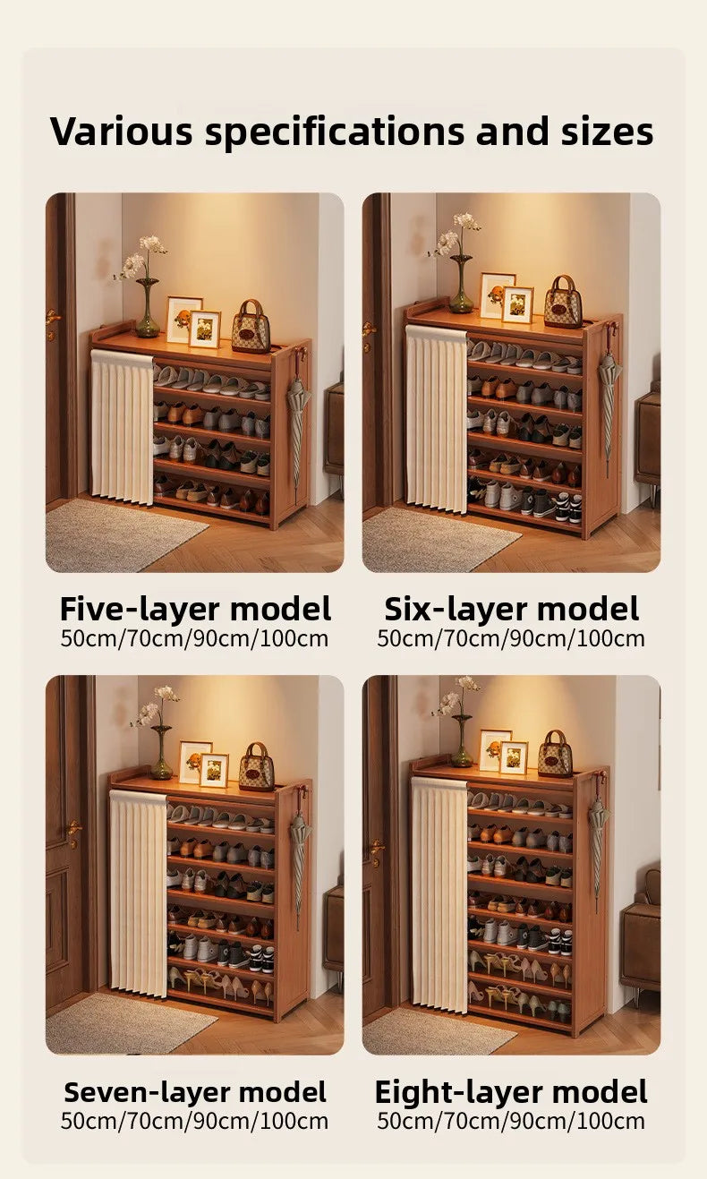 Bamboo Shoe Storage Cabinet