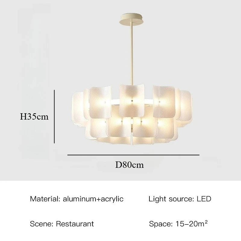 Wabi-Sabi Acrylic Pendant Chandelier