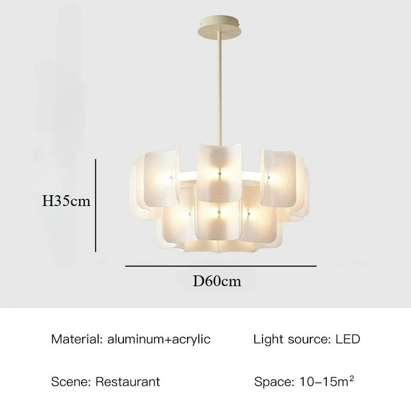 Wabi-Sabi Acrylic Pendant Chandelier
