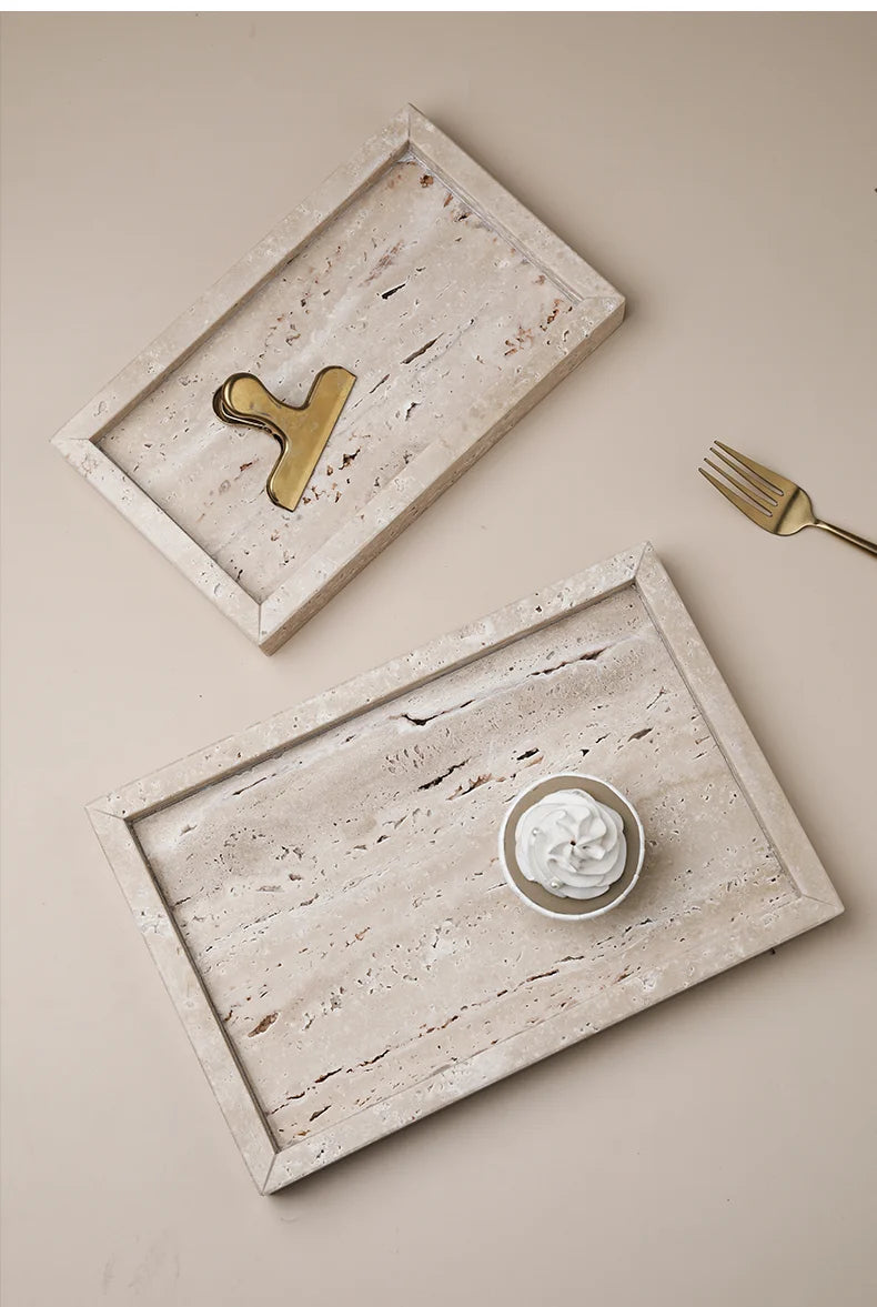 Travertine Display Tray