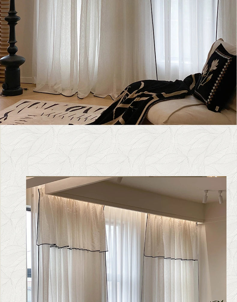 Vintage Tulle Blackout Curtains