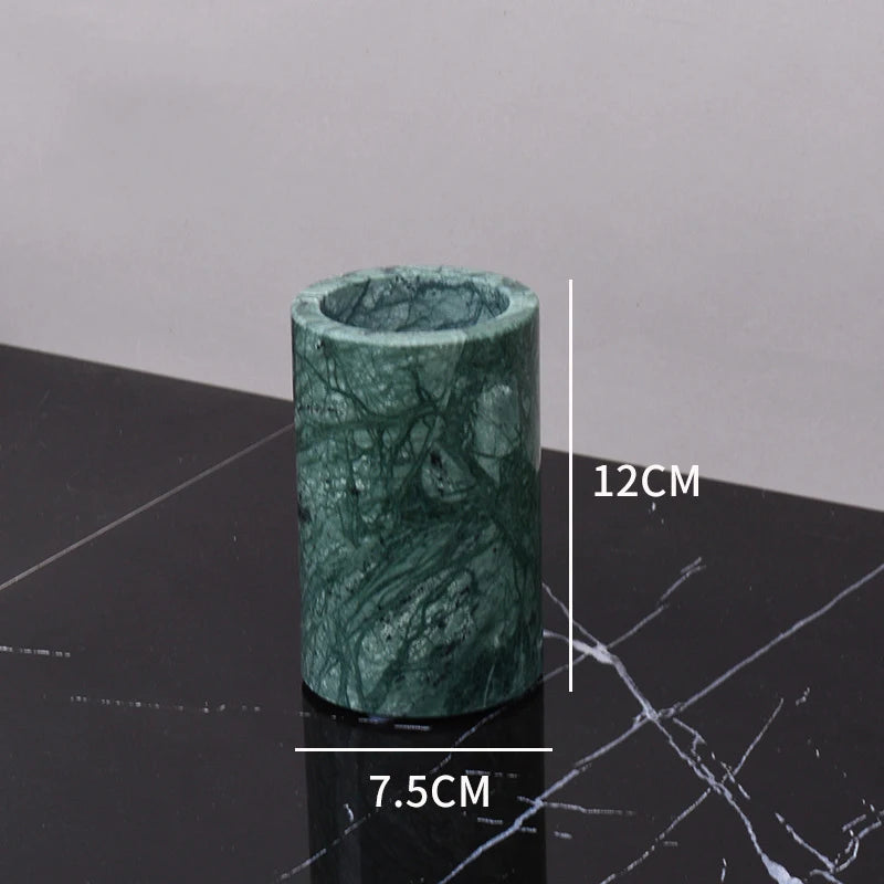 Indian Green Marble Bath Set