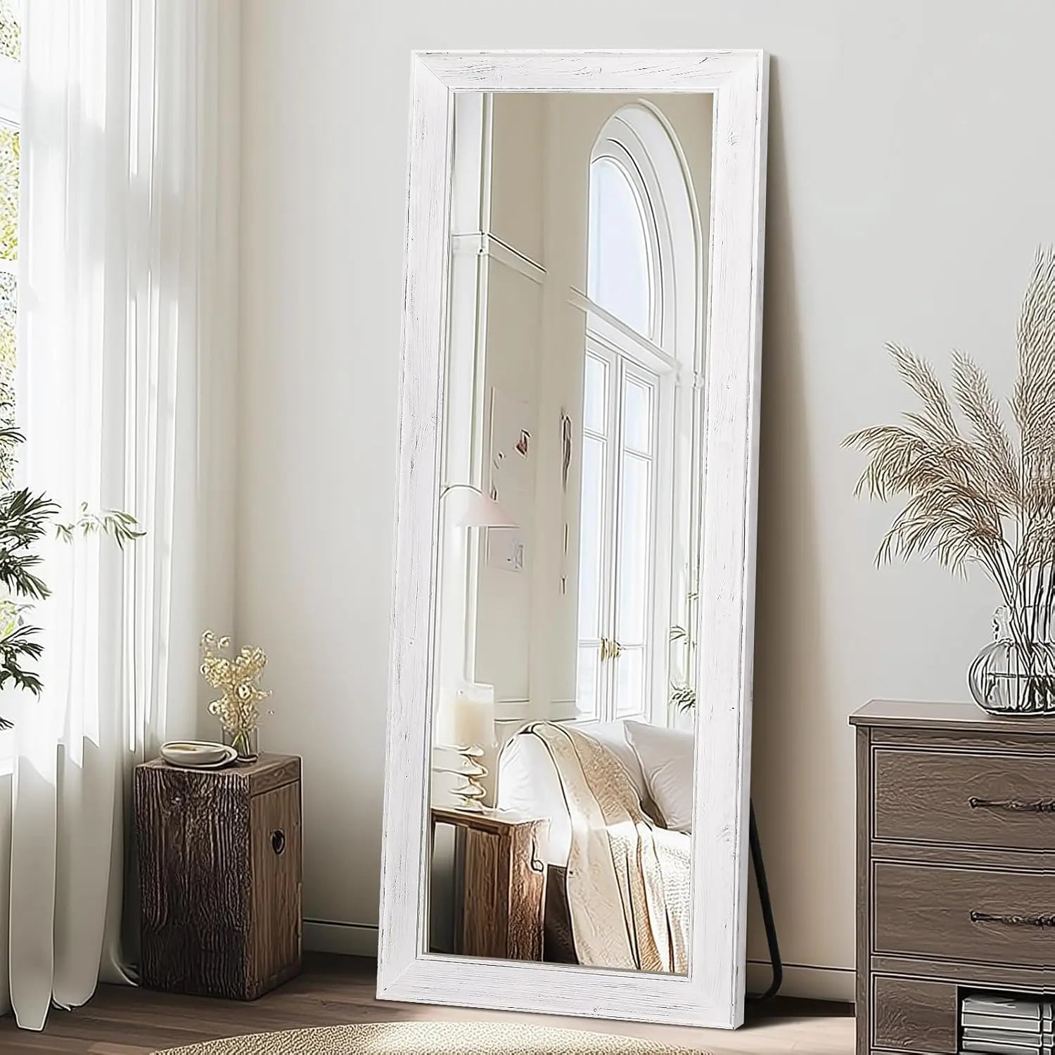 Arched Full-Length Wall Mirror