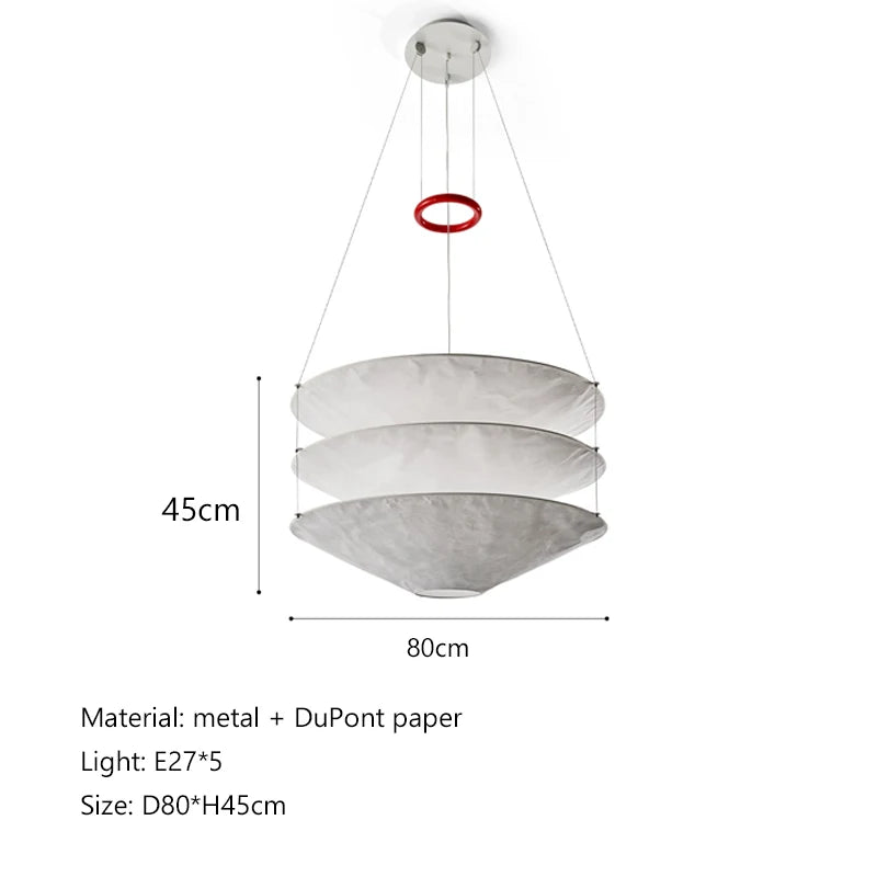 Wabi-Sabi Fabric Pendant Chandelier