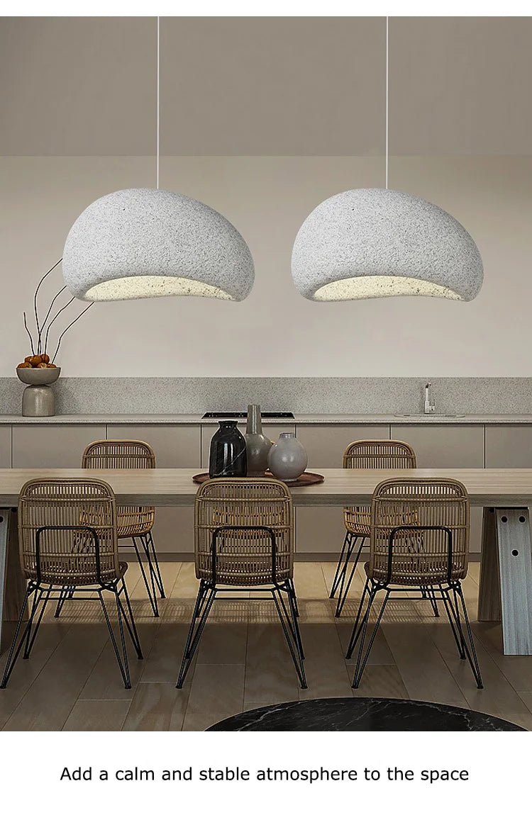 Wabi-Sabi Stone Pendant Chandelier