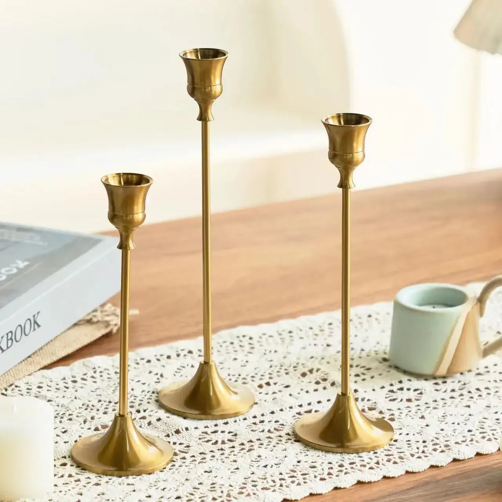 Brass Candlestick (3-Piece Set)