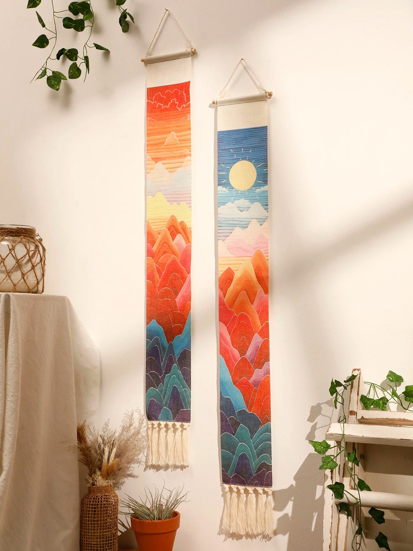 Sunset Macrame Tapestry