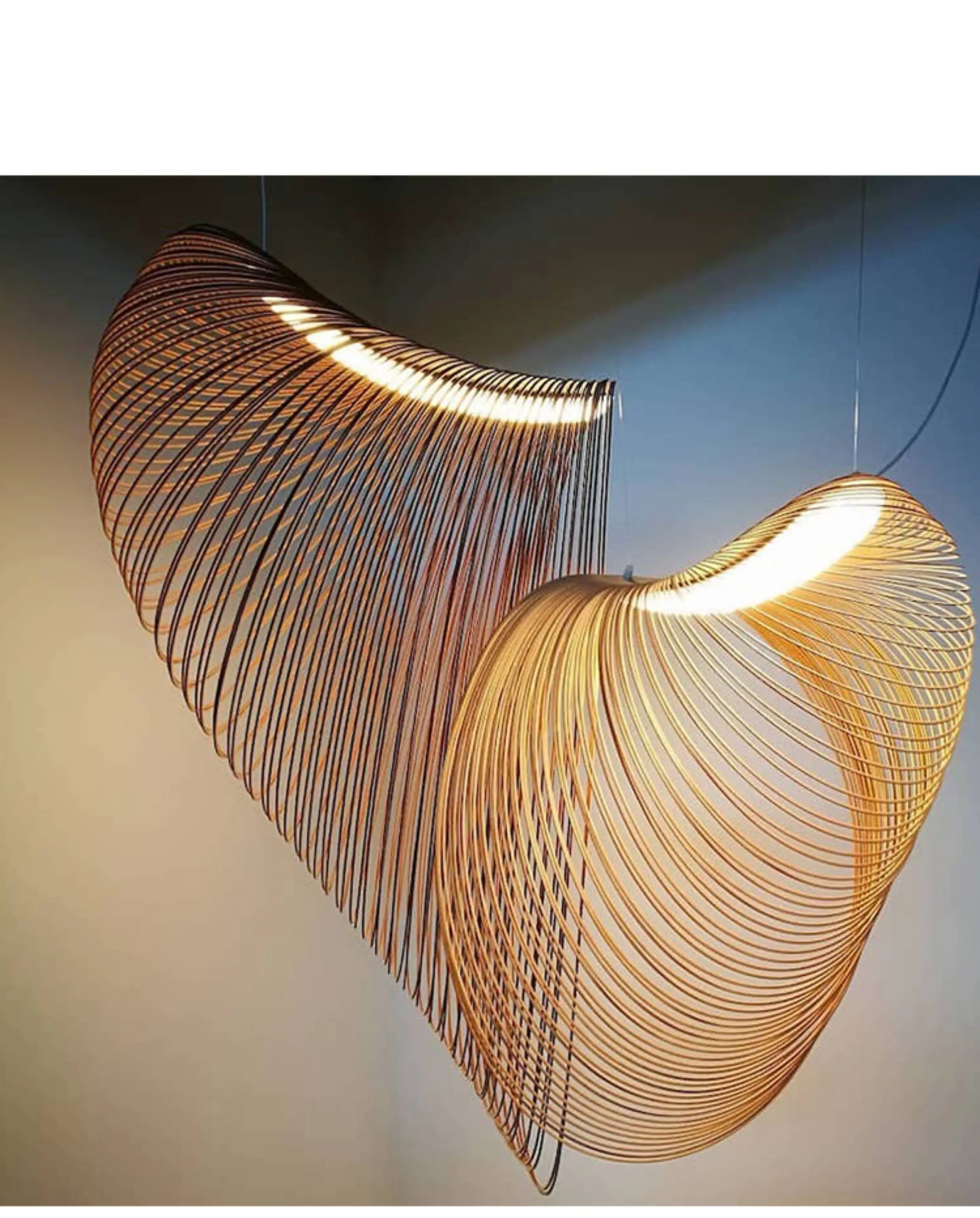 Wabi-Sabi Wood Pendant Lamp
