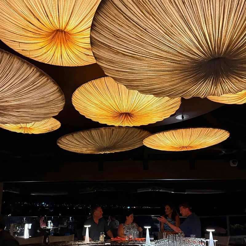 Wabi-Sabi Fabric Pendant Chandelier
