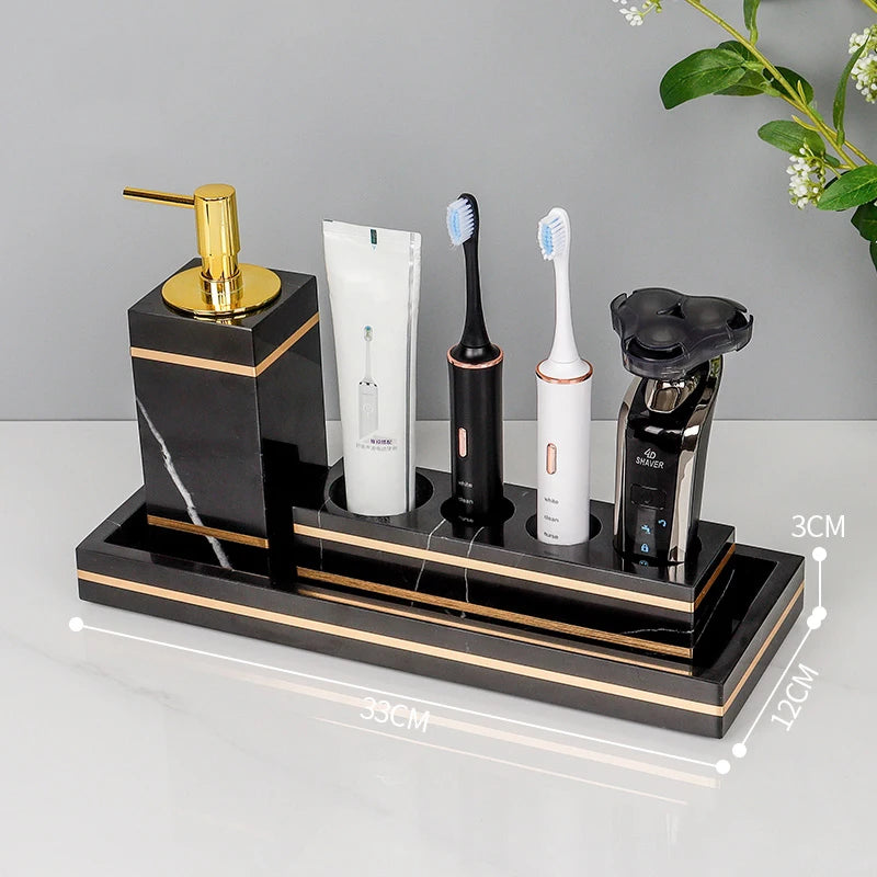 Nero Marquina Bathroom Set