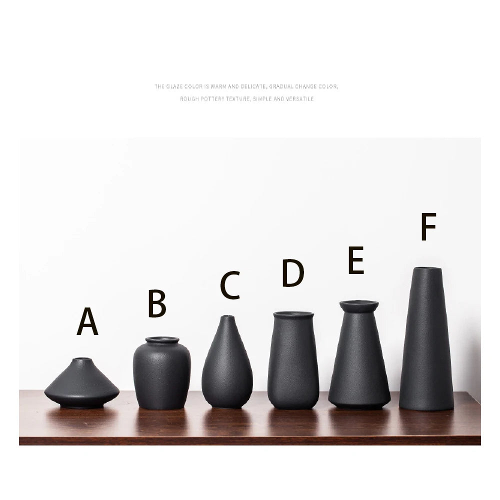 Matte Frosted Ceramic Bud Vase