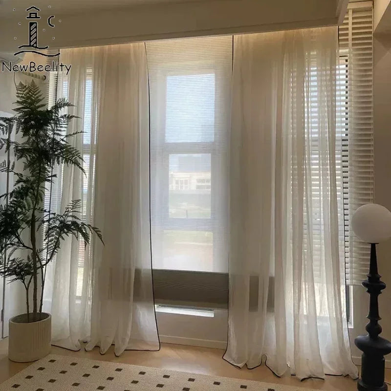 Vintage Tulle Blackout Curtains