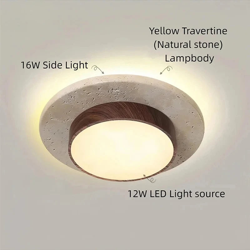 Wabi-Sabi Stone Ceiling Light