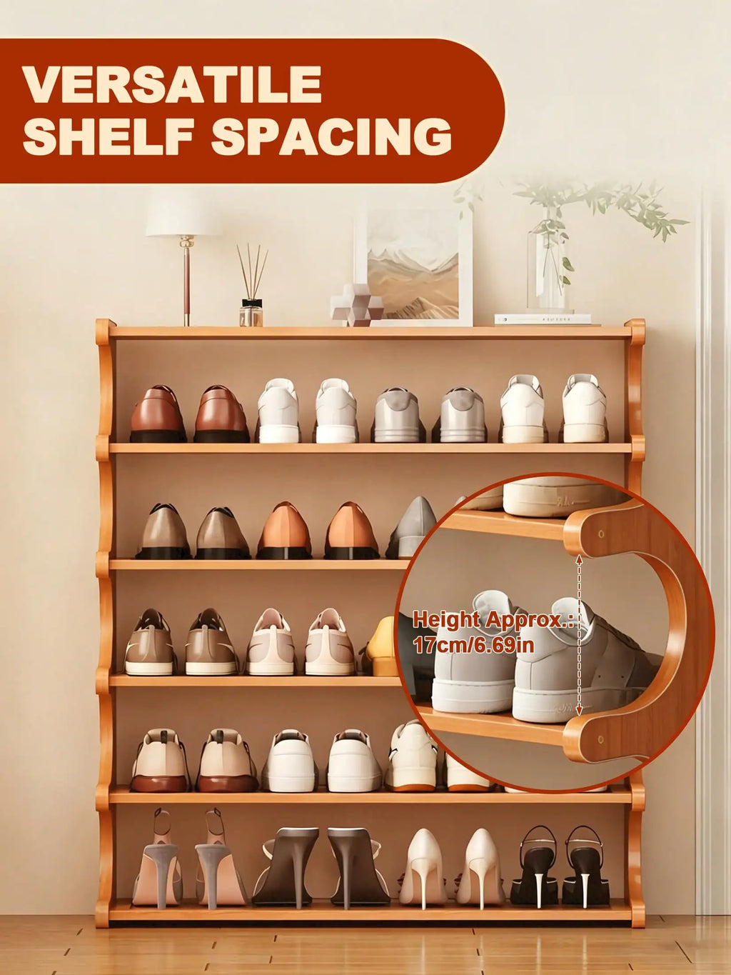 Bamboo Shoe Rack