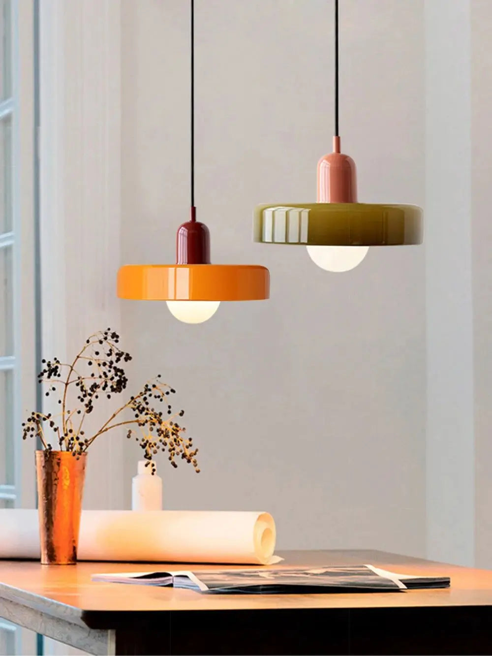 Bauhaus Glass Chandelier