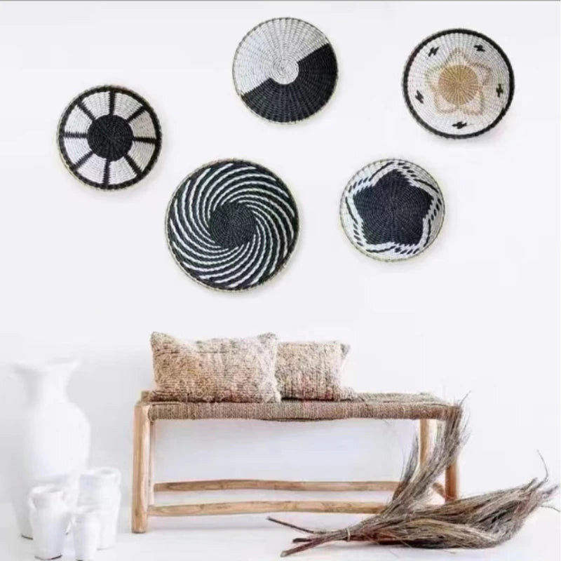 Boho Woven Wall Basket