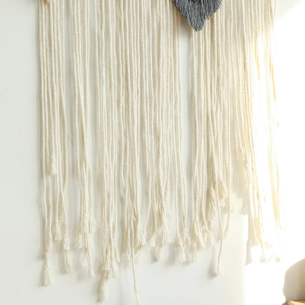Beaded Leaf Macrame Hanging