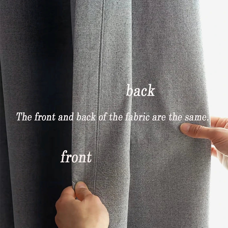 Modern Linen Blackout Curtains