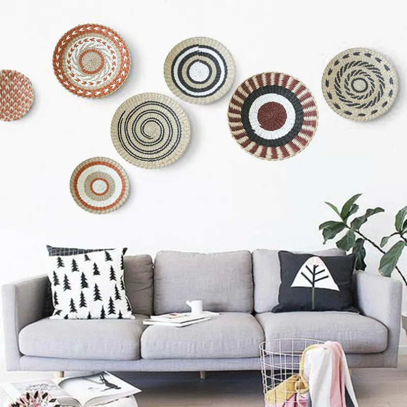 Boho Woven Wall Basket