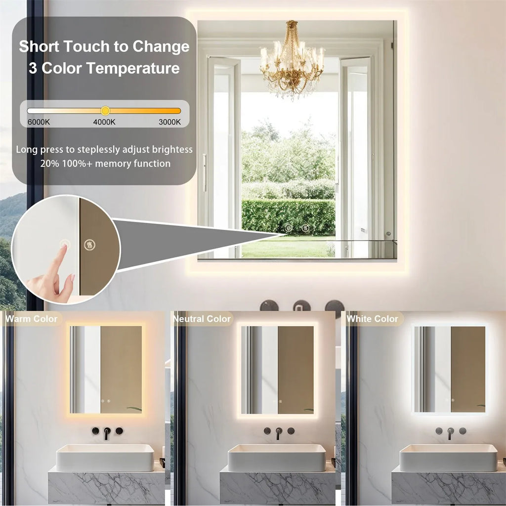 Anti-Fog LED Bathroom Mirror