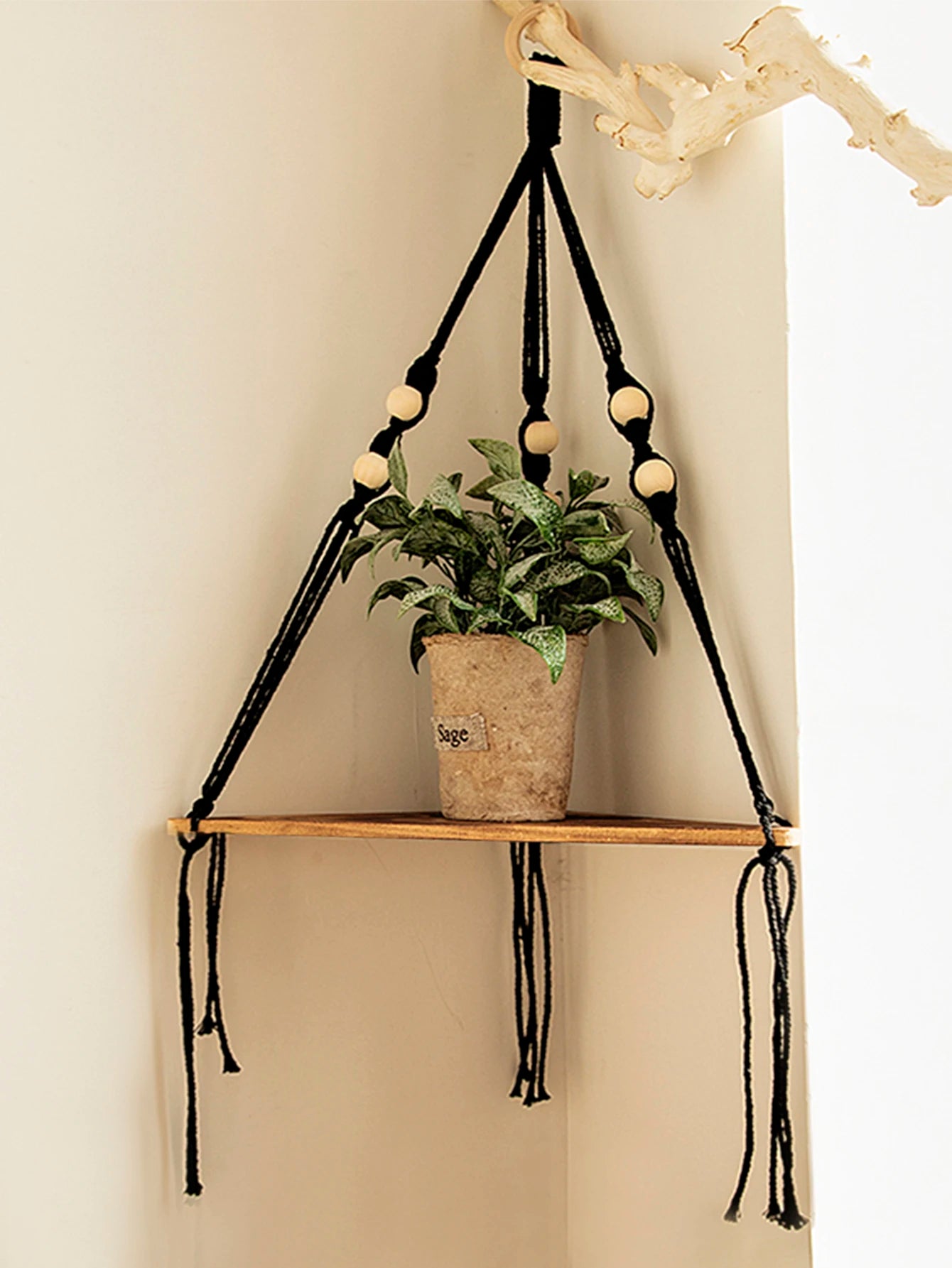 Floating Corner Wall Shelf