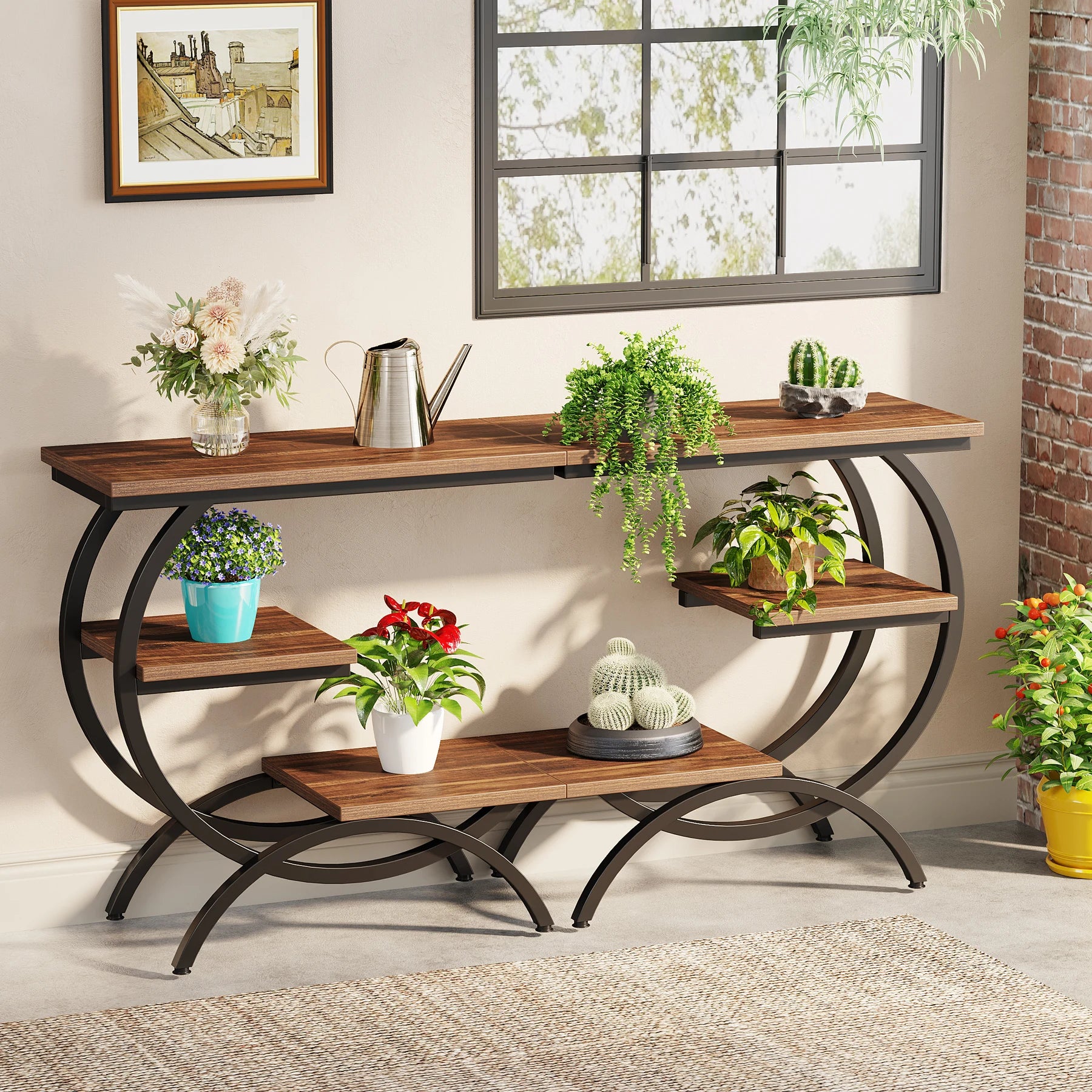 C-Shaped Sofa Side Table