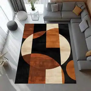 Abstract Washable Area Rug